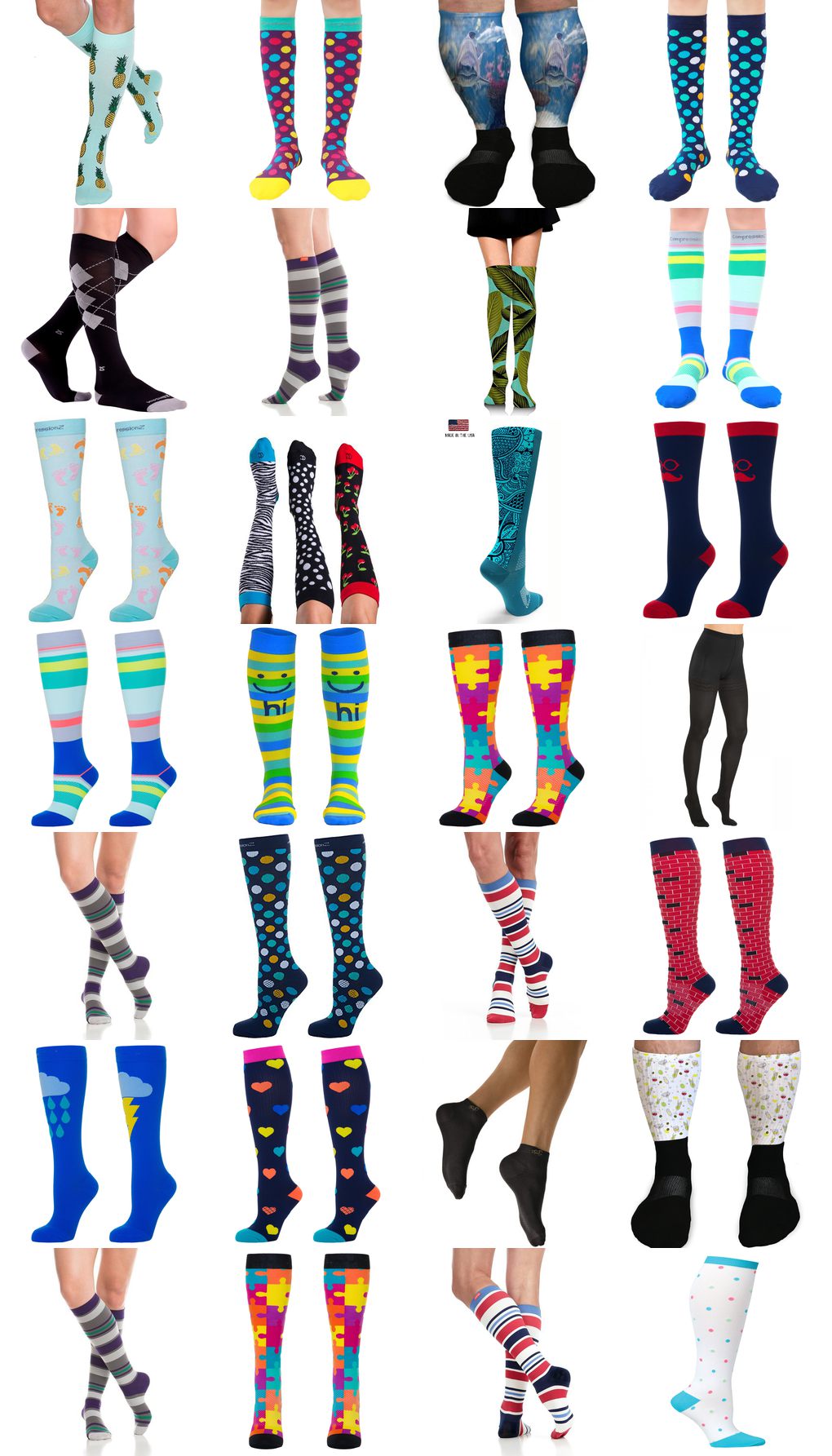 fun compression socks